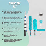 9m Extendable Ceiling Duster Kit – Heavy Duty Telescopic Pole Cleaner - Close-Up Angle