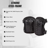 Heavy Duty Work Knee Pads – Construction Safety Pads with Soft Foam & Gel Cushion for All-Day Comfort - 45-Degree Angle