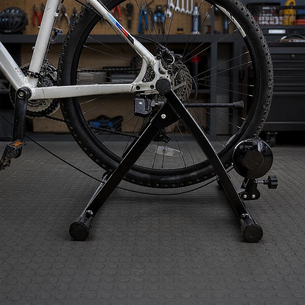 Indoor Bicycle Trainer – Magnetic Stationary Bike Stand for Home Fitness Workouts