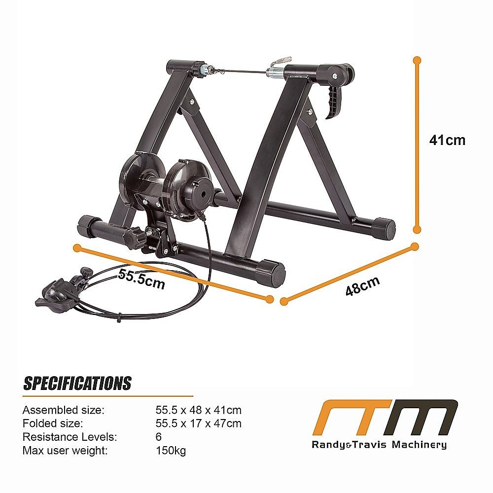 Indoor Bicycle Trainer – Magnetic Stationary Bike Stand for Home Fitness Workouts