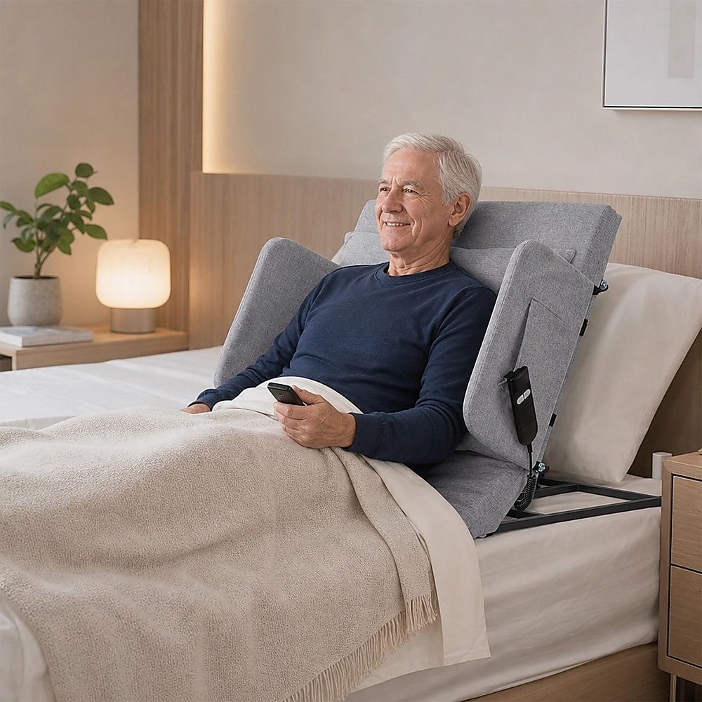 Electric Adjustable Bed Backrest – Power Lift Support with Remote for Sitting & Comfort