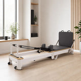 Folding Pilates Reformer Machine – Home Workout Bed for Full Body Fitness Training