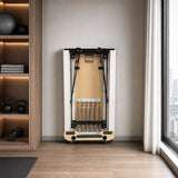 Folding Pilates Reformer Machine – Home Workout Bed for Full Body Fitness Training - Top-Down View