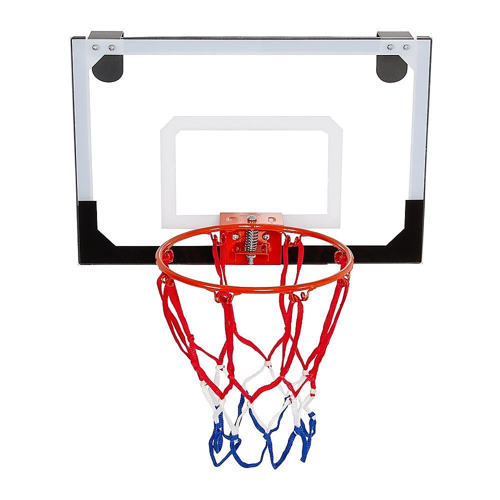 Indoor Mini Basketball Hoop Set – Door Mounted Backboard Kit with Ring & Ball