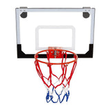 Indoor Mini Basketball Hoop Set – Door Mounted Backboard Kit with Ring & Ball
