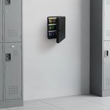 48-Key Cabinet Key Safe with Combination Lock & Keys – Wall Mounted Storage - 45-Degree Angle