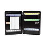 48-Key Cabinet Key Safe with Combination Lock & Keys – Wall Mounted Storage - Rear View