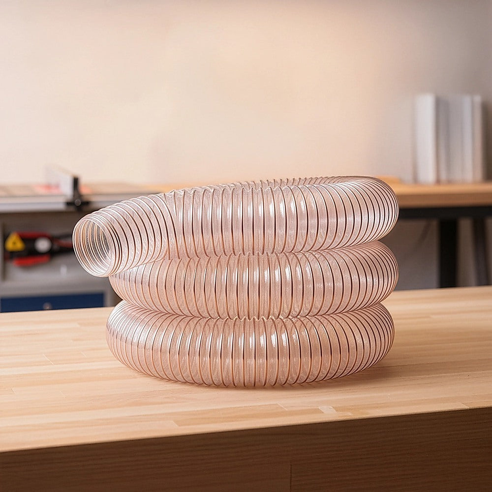 5m Dust Extraction Hose 100mm – Flexible PU Ducting for Workshops