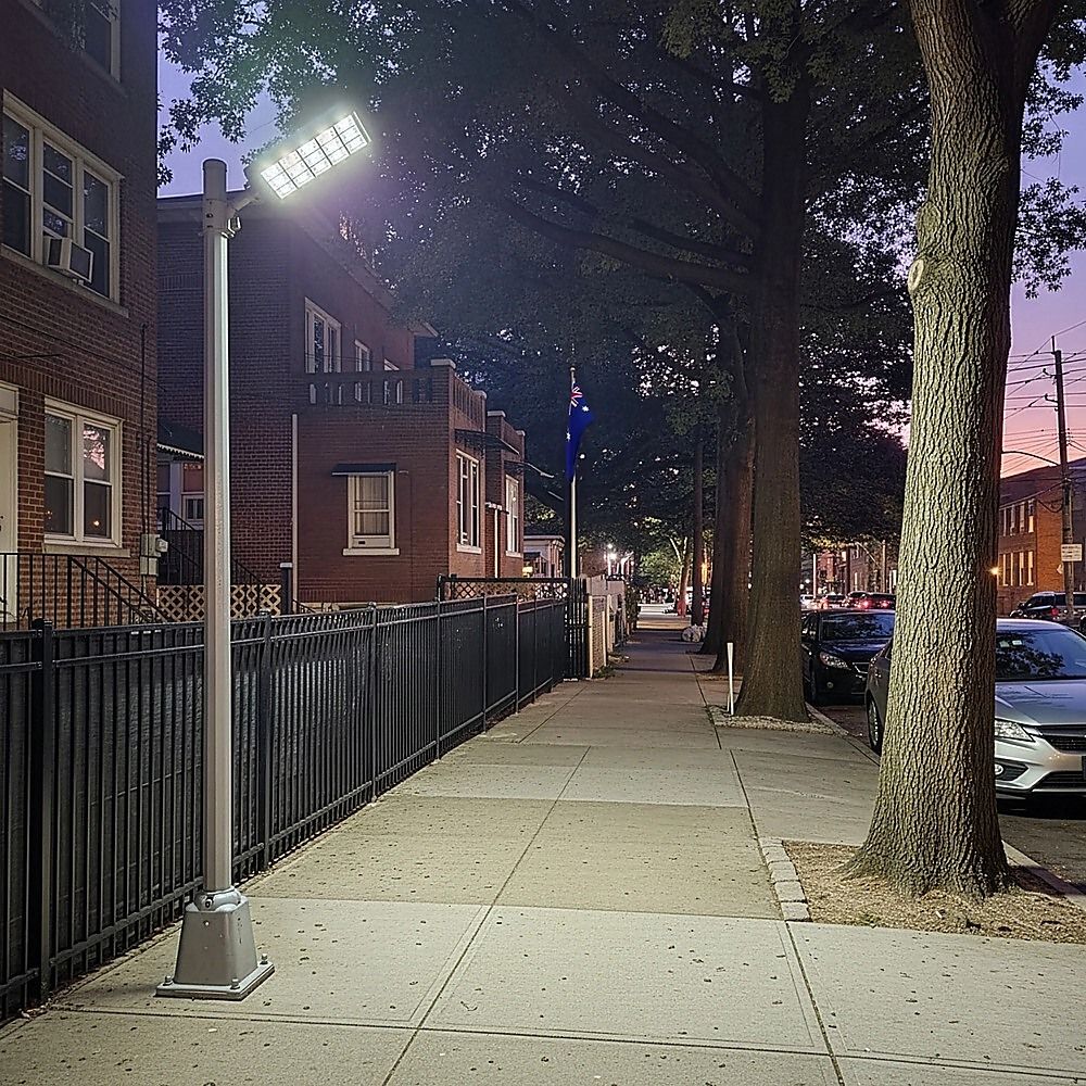 1152 Solar LED Street Light – Commercial Outdoor Garden Motion Sensor Flood Lamp