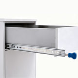 80cm Drawer Runners Pair – Heavy Duty 100kg Locking Slide Rails - Front View