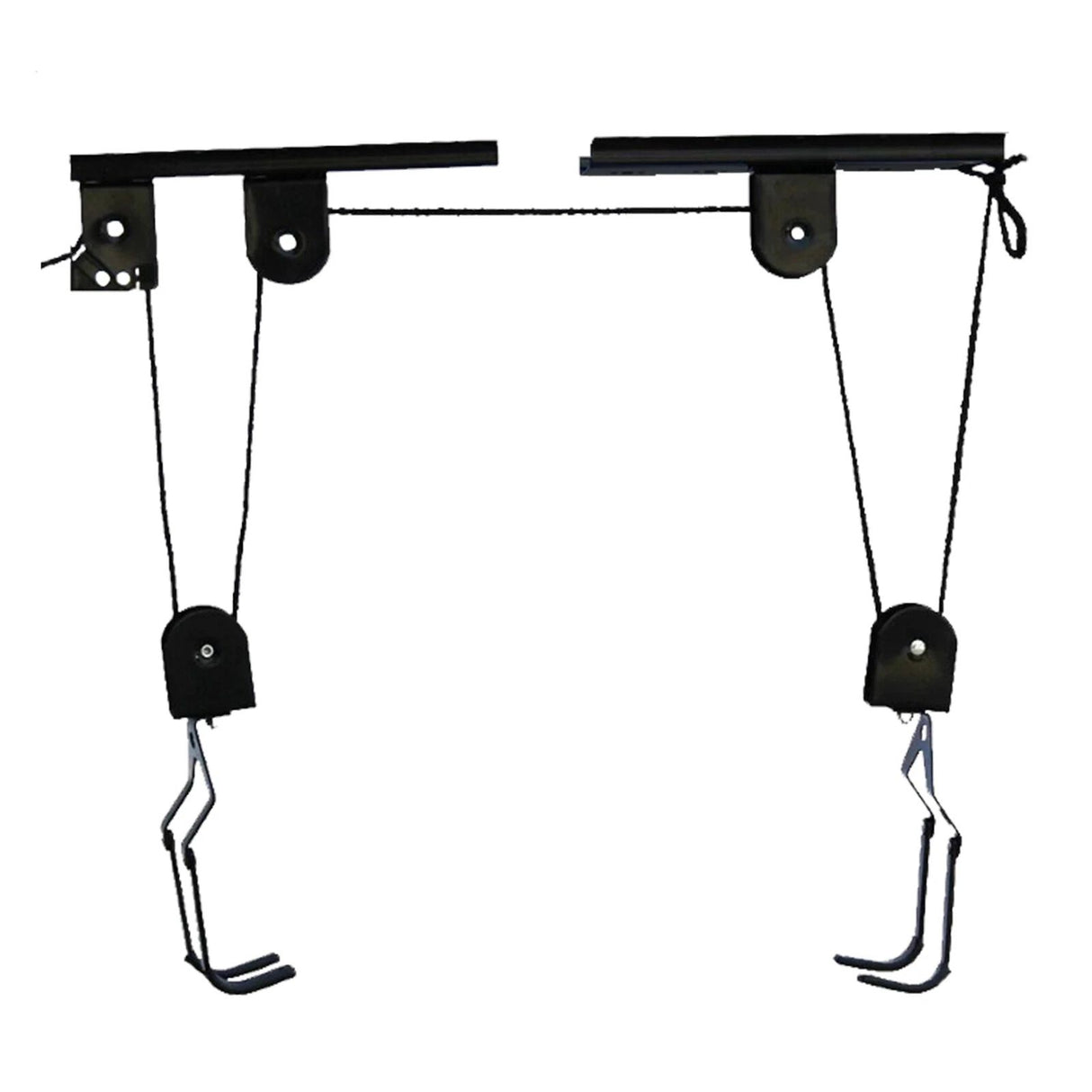 Heavy Duty Bike Hoist Pulley Lift – Garage Ceiling Bicycle Storage Rack w/ Lock