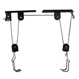 Heavy Duty Bike Hoist Pulley Lift – Garage Ceiling Bicycle Storage Rack w/ Lock