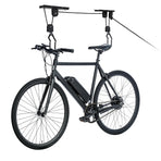 Heavy Duty Bike Hoist Pulley Lift – Garage Ceiling Bicycle Storage Rack w/ Lock