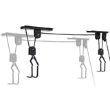 Heavy Duty Bike Hoist Pulley Lift – Garage Ceiling Bicycle Storage Rack w/ Lock