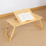 Folding Laptop Bed Table – Portable Rectangular Desk for Bedroom & Home Workstation - 45-Degree Angle