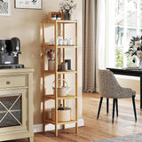 5 Tier Bookshelf Storage Bookcase Shelving Unit for Home Office