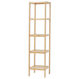 5 Tier Bookshelf Storage Bookcase Shelving Unit for Home Office - Front View