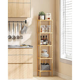 5 Tier Bookshelf Storage Bookcase Shelving Unit for Home Office