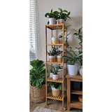 5 Tier Bookshelf Storage Bookcase Shelving Unit for Home Office - Close-Up Angle