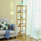 5 Tier Bookshelf Storage Bookcase Shelving Unit for Home Office