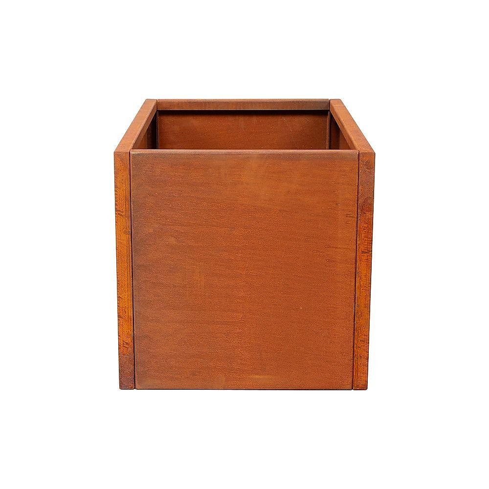 Corten Steel Planter Box 62x40x39cm Outdoor Garden Raised Bed Rust Finish