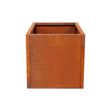 Corten Steel Planter Box 62x40x39cm Outdoor Garden Raised Bed Rust Finish