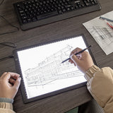 A4 LED Light Tracing Box Drawing Pad for Sketching Animation Art - Front View