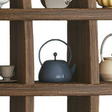 Wall Mounted Solid Wood Shelf Display Stand for Home & Office - Top-Down View