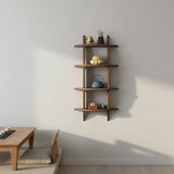 Wall Mounted Solid Wood Shelf Display Stand for Home & Office