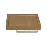 Toilet Paper Holder with Shelf Wall Mounted Bathroom Storage - Rear View