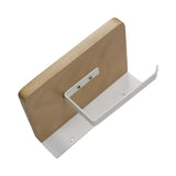 Toilet Paper Holder with Shelf Wall Mounted Bathroom Storage - Low Angle