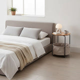 Modern Bedside Table Nightstand Storage for Bedroom or Living Room - Top-Down View