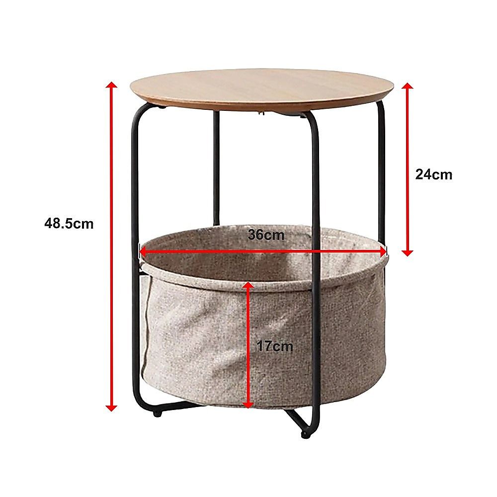 Modern Bedside Table Nightstand Storage for Bedroom or Living Room
