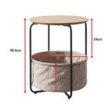 Modern Bedside Table Nightstand Storage for Bedroom or Living Room