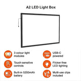 A2 LED Light Box for Drawing, Calligraphy & Tracing Artists Pad - Extra Image