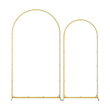 Arch Backdrop Stand with White & Yellow Cover Set for Weddings Events