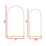 Arch Backdrop Stand with White & Yellow Cover Set for Weddings Events - Extra Image
