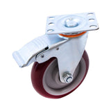4 Pack 5 Inch Heavy Duty Locking Caster Wheels Swivel Plate Castors