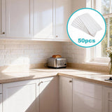 3D Brick Wall Tile Stickers 60x30cm – 50 Pack Peel & Stick Wallpaper - Low Angle