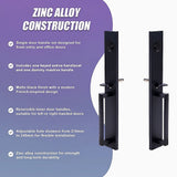 Matte Black Single Door Handle Set Dummy Front Entry Deadbolt Lock