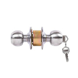 Round Door Lock Knob Set for Internal and Entry Doors - Top-Down View