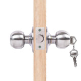 Round Door Lock Knob Set for Internal and Entry Doors