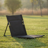 Folding Camping Beach Chair with Back Support Lightweight Travel - Front View