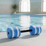 Pool Dumbbell Water Aquatic Barbell for Aerobics Fitness Training - Close-Up Angle
