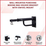 Wall Mounted Punching Boxing Bag Holder Bracket with Swivel Mount