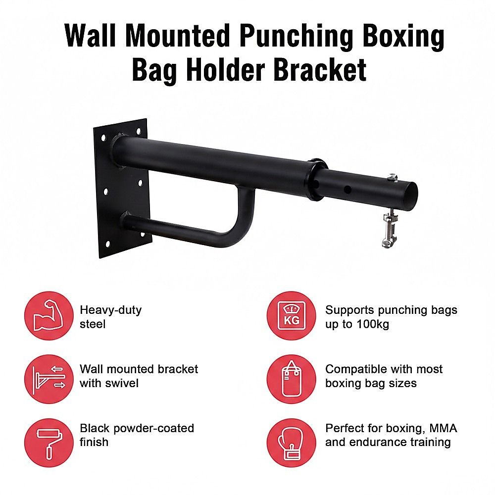 Wall Mounted Punching Boxing Bag Holder Bracket with Swivel Mount