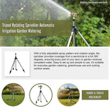 Tripod Rotating Sprinkler Automatic Irrigation Garden Watering
