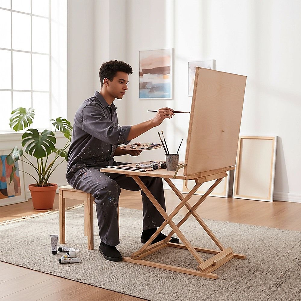 Portable Foldable Art Sketching Table Painting Drawing Easel Artists