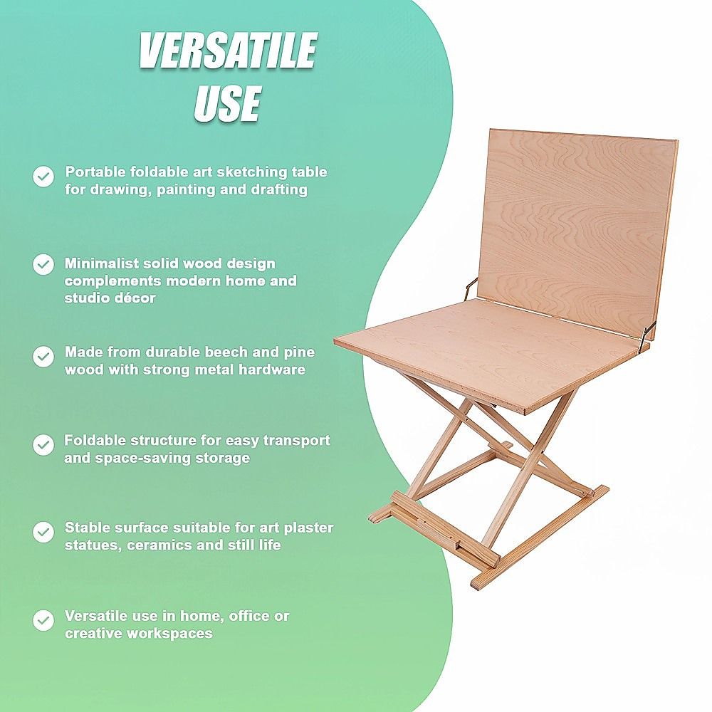 Portable Foldable Art Sketching Table Painting Drawing Easel Artists