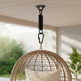 Heavy Duty Swing Hanger Suspension Ceiling Hook Spring Carabiner - Front View